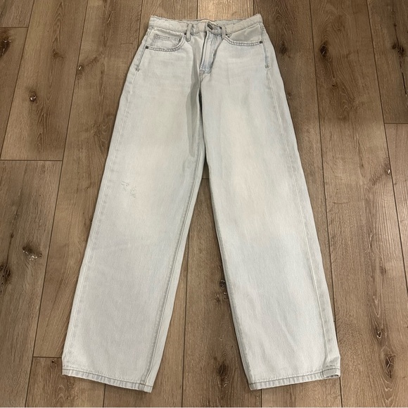 NWT Hidden Izzy Rigid Straight Leg Jeans Light Blue Denim Jeans Size 24 - Picture 2 of 9